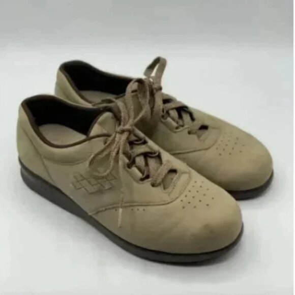 SAS Free Time Suede Leather Comfort Walking Shoes Size 6.5 - Picture 1 of 7
